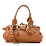Calfskin Medium Paddington Satchel Tan
