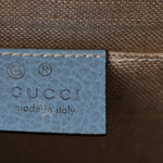Dollar Calfskin Small Interlocking G Shoulder Bag Mineral Blue