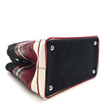 Patch Righe Mix Tote Cerise