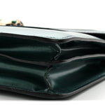 Iridescent Calfskin Serpenti Forever Shoulder Bag Emerald Green