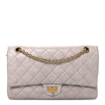 Aged Calfskin Quilted 2.55 Reissue 226 Flap Blanc Fonce