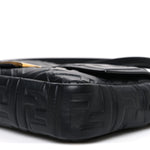 Nappa FF 1974 Embossed Baguette Black