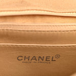 Jersey Quilted Medium Single Flap Beige