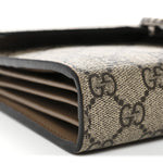 GG Supreme Monogram Mini Dionysus Chain Wallet Beige Taupe