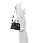 Shiny Lord Calfskin Mini Antigona Black