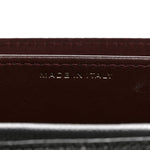 Caviar Quilted Flap Card Holder On Chain Black
