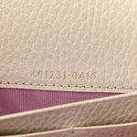 Dollar Calfskin Mini Dionysus Chain Wallet Mystic White