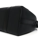 Grained Calfskin Aerogram City Keepall Black