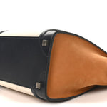 Baby Grained Calfskin Nubuck Micro Tri-Color Luggage White