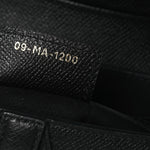 Grained Calfskin Saddle Bag Black