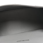 Shiny Calfskin Crocodile Embossed Hourglass Top Handle Bag XS Balenciaga Grey