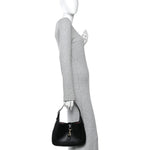 Calfskin Small Jackie Shoulder Bag Black