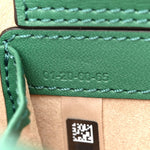 Calfskin Crocodile Embossed Mini C Vanity Bag Woodsy Green