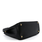 Saffiano Medium Galleria Double Zip Tote Black