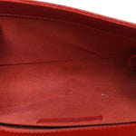 Caviar Quilted Small Boy Flap Dark Red