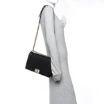 Caviar Quilted New Medium Boy Flap Black