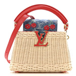 LV X TM Rattan Denim Calfskin Cerises Capucines Mini
