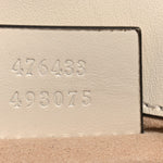 Calfskin Matelasse Super Mini GG Marmont Shoulder Bag White