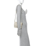 Smooth Calfskin Small Solferino Satchel Ivory