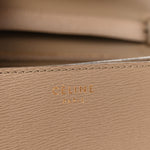 Liege Calfskin Medium Classic Box Flap Bag Taupe