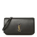 Calfskin Monogram Phone Holder Crossbody Deep Musk