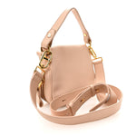 Pebbled Calfskin Jennifer Mini Crossbody Bag Blush Nude