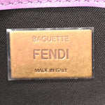 Nappa FF 1974 Embossed Baguette Agapanto