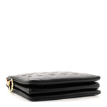 Lambskin Embossed Monogram Coussin PM Black