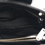 Calfskin Y Quilted Monogram Small Loulou Shopper Black