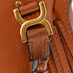 Calfskin Mini Marcie Satchel Tan