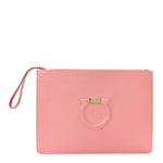 Calfskin Gancini CIty Wristlet Pink