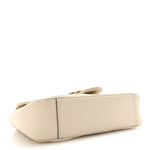 Calfskin Matelasse Mini GG Marmont Shoulder Bag White