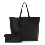 Calfskin Large Shopping Tote Black