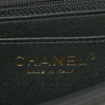 Lambskin Quilted Mini Rectangular Flap Black