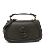 Roxy Calfskin Medium Blondie Top Handle Bag Forest Green