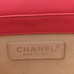 Calfskin Raffia Small Take Away Vanity Case Bag Pink Beige