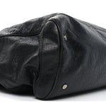 Agneau Classic Silver Hardware Weekender Black