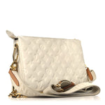 Lambskin Embossed Monogram Coussin PM Beige Cream