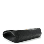 Aged Calfskin Quilted 2.55 Reissue 227 Flap Black