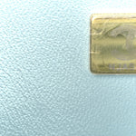 Lambskin Quilted Mini Top Handle Rectangular Flap Light Blue
