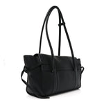 Heavy Grain Small Soft Bayswater Satchel Black