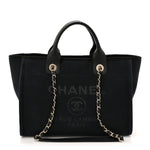 Mixed Fibers Small Deauville Tote Black