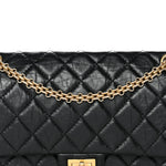 Aged Calfskin Quilted 2.55 Reissue 226 Flap Black
