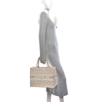 Oblique Medium Book Tote Rose Des Vents
