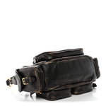 Distressed Nappa Pocket Bag Sand Coffee