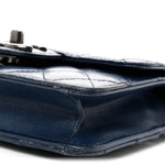 Lambskin Quilted Mini Crossing Times Flap Blue