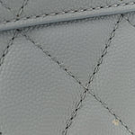Caviar Quilted Shopping Tote Light Green