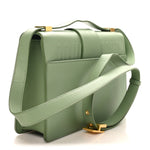 Smooth Calfskin 30 Montaigne Flap Bag Mint Green