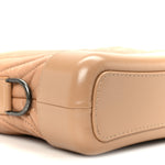 Aged Calfskin Chevron Quilted Small Gabrielle Hobo Beige