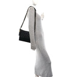 Aged Calfskin Quilted New Medium Gabrielle Hobo Black